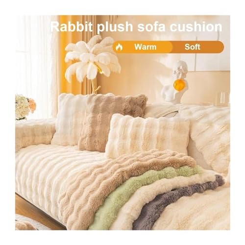 Housse coussin canapé peluche lapin contre usure siège - 3