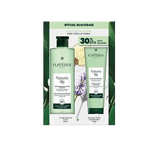 Producto capilar de la marca Rene furterer, tratamiento, Naturia Sh 400 mililitros, Baume 150 mililitros