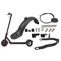 Electric Scooter Shock Absorber Rear Suspension Kit Rear Fender Tire Splash Fender with Rear Taillight Back Guard Wing Compatible for Xiaomi M365 1S Essential Pro And Pro2 S