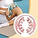 harayaa Leg Massage Tool with 20 Wheels Adjustable Tension 28x26x8.2cm Flexible for Home Gym Use Portable Detachable, Pink