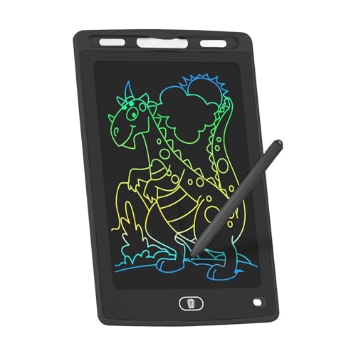 Image of Vaku Luxos 8.5 Inch LCD Rewritable Slate Pad for Kids & Adults Drawing & Writing | One-Touch Erase Digital Writing Board | Eco-Friendly Paperless Tablet for Learning, Notes & Creative Fun - Black