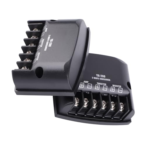 Car Speaker Frequency Divider High Frequency Capacitors Black Universal 2 Way Audio Filter