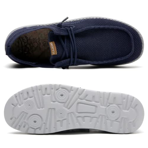 Itazero Men's Wide Walking Shoes Slip-On Loafers Shoes For Men Wide Width Navy Blue 10 #TOP4