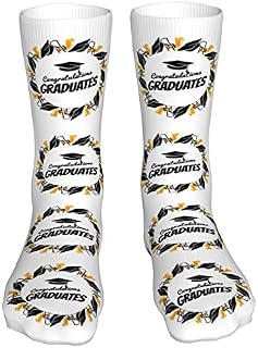 883 Compression Socks Congratulations Graduation Sports Socks Breathable Calf Socks Non Slip Crew Socks For Walking Trekking Jogging 40cm