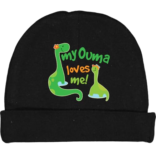 inktastic My Ouma Loves Me Grandson Dinosaur Baby Beanie Hat