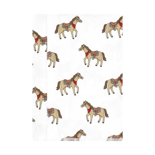 Image of Luvable Friends Hudson Baby Flannel Burp Cloths 7pk, Western Cowboy