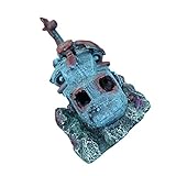 Parliky Fish Tank Decoration Aircraft Creative Helicopter Ornament for Aquariums Underwater Landscape Design Safe for Fish for Home Office Decor