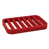 Norpro Rectangle Silicone Roasting Rack, Red, 1 EA (299)