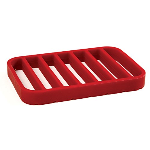 Norpro Red Nonstick Silicone Roasting Roast Turkey Chicken Pork Fish Rack Trivet