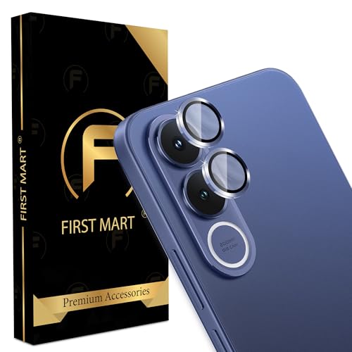 Image of FIRST MART Blue Camera Ring Guard Protector for Vivo V70 FE | Tempered Glass with Metal Alloy Rings, HD Clear, Scratch Resistant, Case-Friendly | Pack of 1