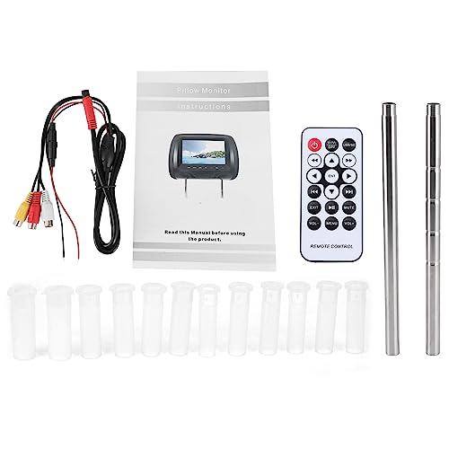 Lettore DVD per Poggiatesta per Auto, Monitor per Poggiatesta da 7 Pollici TV per Bambini Lettore DVD per Auto TV Portatile con Supporto per Poggiatesta Video 1080P