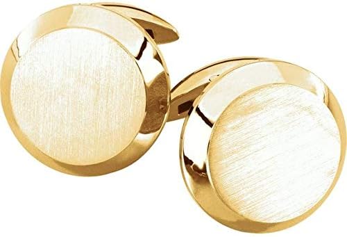 14K Yellow Gold Men's Cuff Links Men's Cuff Links