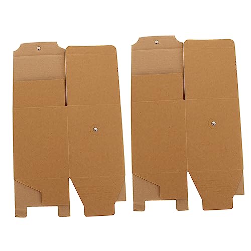 Didiseaon 2pcs Kraft Storage Boxes Wrapping Containers for Candles and Treats Smooth Edges Easy to Open for Holidays and Parties for Presenting Handmade Items