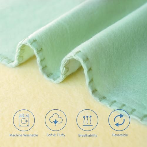 ZYFZCYBL Fleece Throw Blankets Lightweight Warm Soft Cozy Pet-Friendly Bulk Fleece Throw Blanket Solid for Home Bed, Sofa，Office,Gifts, Couch (Pack of 6-50 x 60 inch，White) by Generic - Image 7