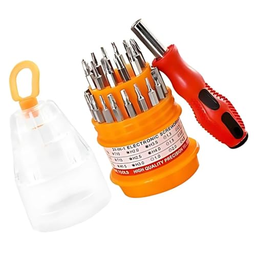 Kit Chave de Fenda de Precisão com 31 Pontas Diversas e Estojo