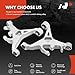A-Premium 2 x Rear Lower Control Arm, with Bushing, Compatible with Ford Thunderbird 2002-2003, Lincoln LS 2000-2003, Jaguar S-Type 2000-2003