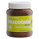 NUCOLATO | Vegan Hazelnut Spread | 12.3 oz - 350 g | Keto Friendly - No Sugar Added | Best Low Carb Dessert - Food Snacks | Perfect Topping for Cake, Bananas, Cookies, Pancakes - No Butter