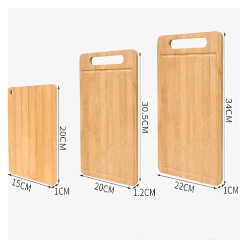 Planches à découper en bois avec structure double face pour service et cuisine SM-2PCS - 4