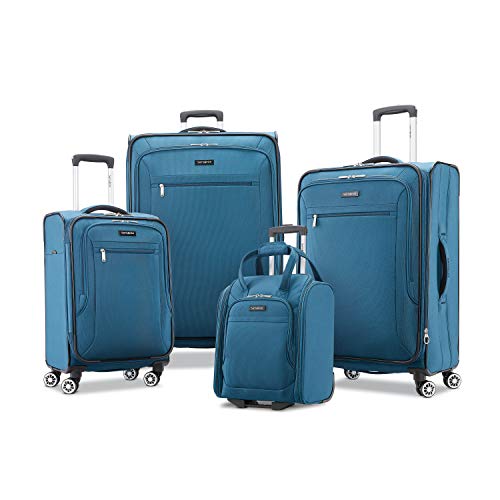 Samsonite Ascella X Softside Expandable Luggage With Spinner Wheels, Teal, Carry-On 20-Inch #TOP6