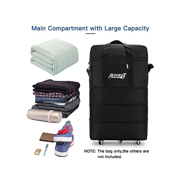 Rolling-Wheeled-SuitcaseArtue-Expandable-Suitcase-Bag-Foldable-Rolling-Luggage-Bag-For-Travel-Business-black Rolling Wheeled Suitcase,Artue Expandable Suitcase Bag Foldable Rolling Luggage Bag For Travel Business, black