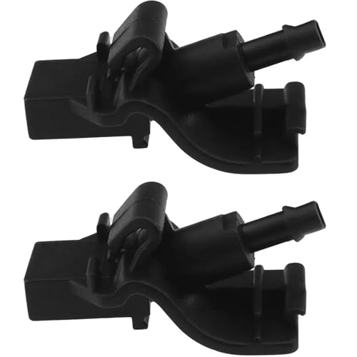 lcyen 2 boquillas rociador difusor de repuesto para limpiaparabrisas delantero de automóvil para Ford Ranger Mk4 TKE Front 1902209 (negro)