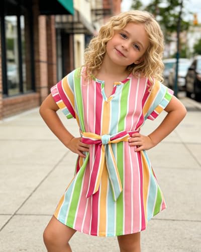 Image of OLMRJKD Kid Toddler Girl Clothes Summer Short Sleeve Figure Graphic Tee Shirt + Shorts Summer Outfits Set