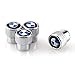 OSIRCAT Tire Valve Stem Caps for BMW Accessories,BMW Logo Zinc Alloy Plating Chrome Universal Car Wheel Tire Valve Covers Set of 4