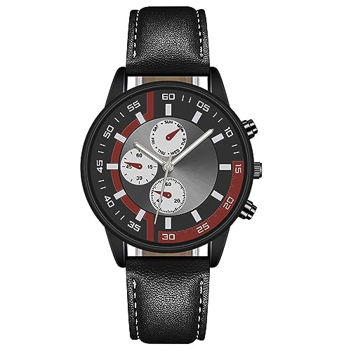 Dimfurke Reloj de pulsera de cuarzo con flecos creativos para hombre, con esfera grande, reloj digital de anime, rosso, A Dimfurke Reloj de pulsera de cuarzo con flecos creativos para hombre, con esfera grande, reloj digital de anime, rosso, A