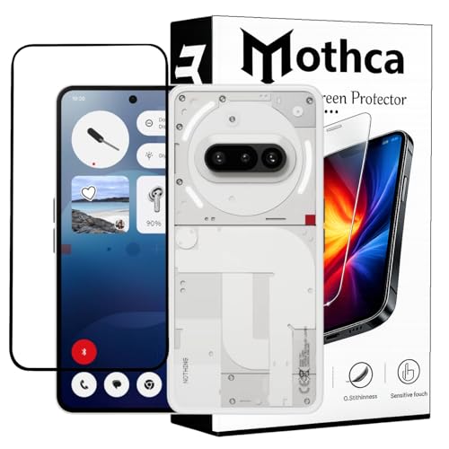 Image of Mothca Military-Grade Tempered Glass Screen Protector Compatible for Nothing Phone 3A / 3A Pro 5G with Edge to Edge Coverage - Case Friendly, Anti-Scratch & Bubble-Free Installation Kit