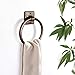 Monarch Abode Metal Round Bathroom Hand Towel Holder for Bathroom Wall, Metal Hand Towel Ring Hanger Wall Mount, 7-inch Round Towel Ring Holder for Bathrooms, Towel Rack Hanger, Antique Copper Finish