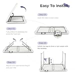 Folding Table 4 Foot,Portable Heavy Duty Plastic Utility Table,White - Image 5