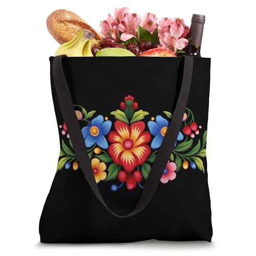 Bolso Tote con Arte Folklórico Húngaro Kalocsa miniatura 4
