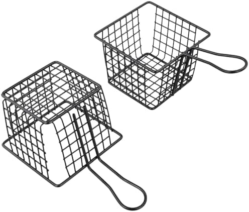 Patates kızartması ve atıştırmalıklar için paslanmaz demir sepet, barlar, gece kulüpleri, restoranlar ve aile açık hava yemekleri için - Görsel 6