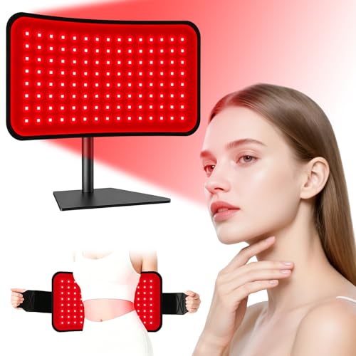 Thérapie à la lumière rouge visage et corps : panneau infrarouge 660nm 850nm avec sangle