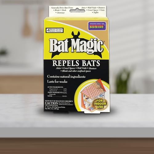 Bonide Bat Magic Bat Repellent, Pack of 4 Ready-to-Use Peppermint Oil Scent Packs for Long Lasting Indoor Bat Control - image 6