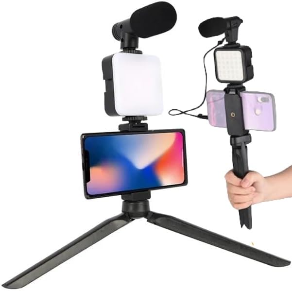 Iphone Cheap Vlogging Setup Phone Cage Vlogging Video Rig Kit For