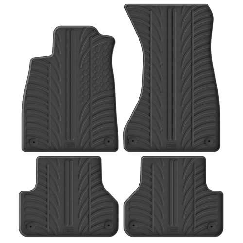 Tapis de sol caoutchouc Audi A4 pour sorties nature et météo difficile