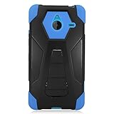Microsoft Lumia 640 XL Case, Eagle Cell Dual Layer [Shock Absorbing] Protection Hybrid Stand...