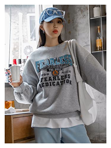 Sudadera de manga larga mujer XL ropa deportiva casual jersey básico 8