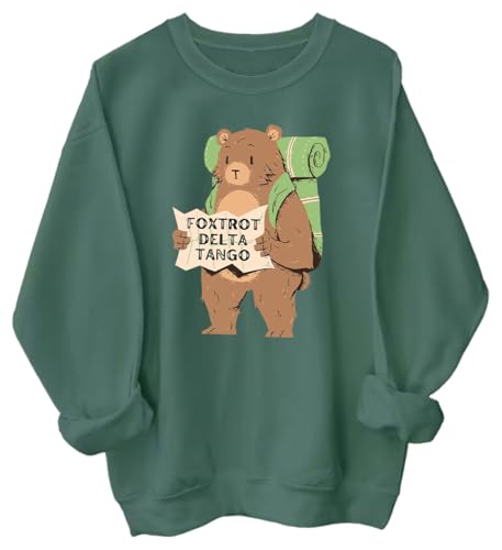 Foxtrot Delta Tango Bear Men Women Long Sleeve Sweatshirt Hoodie Shirt