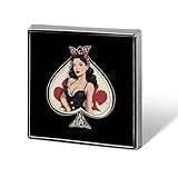 Acesofspades Pin Up Poker - Divertidos broches de solapa cuadrados, accesorios de vestir para hombres y mujeres, bodas, cumpleaños