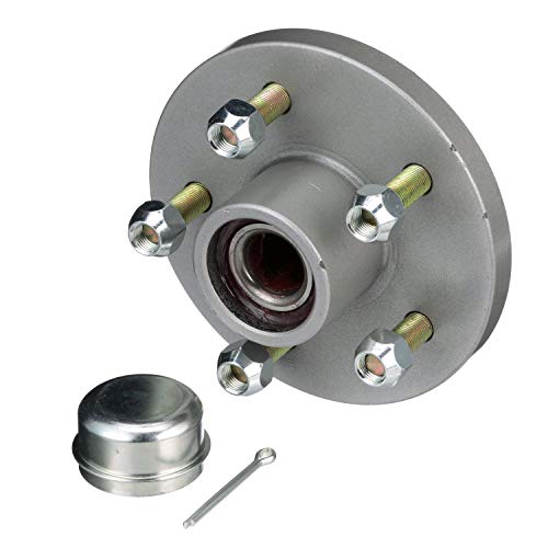 Seachoice Trailer Wheel Hub, 1-3/8 In. X 1-1/16 In. Axle, 5 Lug, Galvanized, Pregreased #TOP1