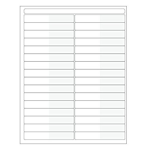 GA - Cryo Laser Labels 2" x 0.625"+ 2" wrap/50.8mm x 15.9mm + 50.8mm wrap WHT, PK1280