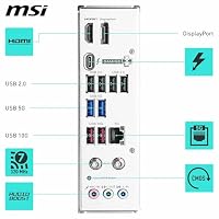 MSI B860 Gaming Plus WiFi Mainboard, ATX - Unterstützt Intel Core Ultra Prozessoren (Series 2), LGA 1851 - DDR5 Memory Boost 8600+ MT/s (OC), PCIe 5.0 x16 x16, M.2 Gen5, Intel Killer 5G LAN, Wi-Fi 7 – Ansicht 6