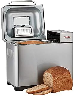 Digital Bread Maker & Fruit Seed Dispenser 19 Preset Function Machine with Timer Delay, Keep Warm Setting, Gluten Free and Sourdough Options by Cooks Professional