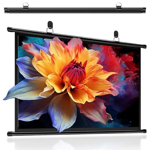 Pantalla proyectora manual de 72 pulgadas 16:9 miniatura 1