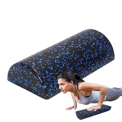 Rodillo de espuma de ejercicio – Rodillo de espuma de entrenamiento semicircular – Espuma firme para rodillo de yoga, rodillo de entrenamiento para alivio físico