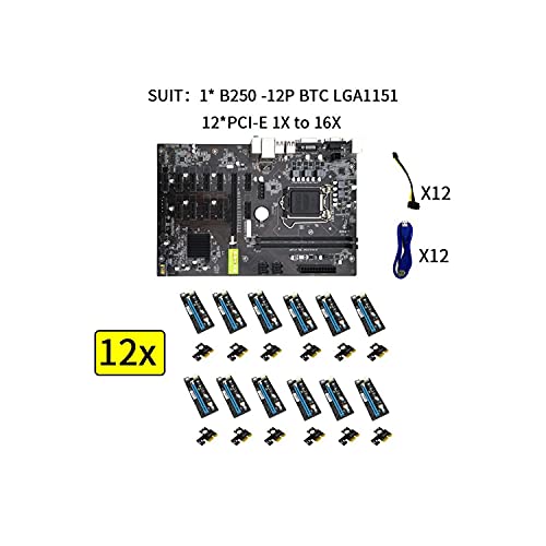 Placa-mãe B250 BTC 12 LGA1151 DDR4