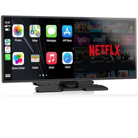 LAMTTO 11'' Wireless Carplay Screen with Net-Flix YouTube and Backup Camera — $125.99 (16% off)