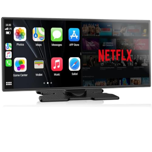 LAMTTO 11'' Wireless Carplay Screen with Net-Flix YouTube and Backup Camera